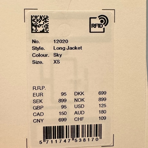 NWT- Rains rain jacket - Picture 3 of 6